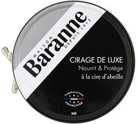Baranne Luxury Traditional Black Beeswax Shoe Polish - Nourishes, Protects, Shines and Revives Leather - Made in France - 75 ml