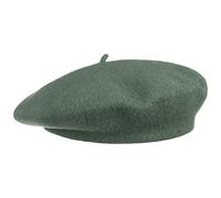 Barascon Women’s Beret with Cashmere - One Size (Approx. 55-60 cm) - Made in The EU - Women’s Wool Beret in French Wool hat - Autumn/Winter Beret Green One Size