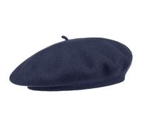 Barascon Women’s Beret with Cashmere - One Size (Approx. 55-60 cm) - Made in The EU - Women’s Wool Beret in French Wool hat - Autumn/Winter Beret Navy One Size
