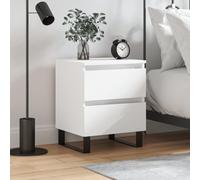 BaraSh Bedside Cabinet White 40x35x50 cm Engineered Wood,Bedside Tables Bedside Drawers Cabinet Side End Table Nightstand Storage Organizer Home Stand for Home Bedroom