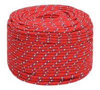 BaraSh Boat Rope Red 10 mm 25 m Polypropylene,Floating Rope Anchor Mooring Rope Boat Rope Marine Rope Dock Lines Kayak Canoe Tow Throw Line