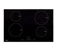 BaraSh Heat Indicator Black Glass Panel CookT O P with Touch Controls,Induction Hob with 4 Burners Touch Control Glass 77 cm 7000 W