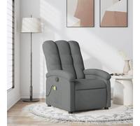 BaraSh Recliner Armchair, Lift Up Massage Sofa Armchair Single Motor Auto Reclining Chair Riser & Recliner for Living Room,Massage Recliner Chair Dark Grey Fabric