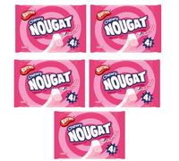 Baratt Chewy Nougat 4 Pack - Raspberry And Vanilla Flavour Nougat - A Sugary Sweet Treat - No Artificial Colours Or Flavours - Pack of 5
