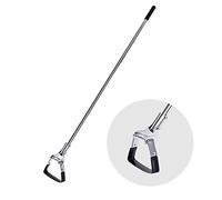 BARAYSTUS Garden Hoe Hoe Garden Tool, 142 cm Adjustable Garden Tool Hoe, Stirrup Hoe for Vegetable Growing, Long Handle Pendulum Hoe Made of Stainless Steel, Garden Hoe for Weeding Long Handle