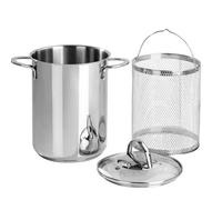 Barazzoni Asparagus Pot in Stainless Steel 18/10 Diameter 16 cm