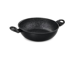 Barazzoni Granitica Extra Pan Two Handles, Innovative Marmotech 5-Layer Stone Effect, Diameter 32 cm, 5.8 litres. Made in Italy