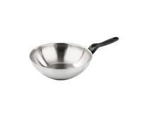 Barazzoni The Inoxidabili Saltapasta Wok, Steel, Silver, 28 cm