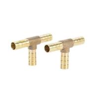 Barb Hose Connector Fittings， 1psc Brass Barb Tee Hose Fitting Multiple Sizes(OD 14mm)