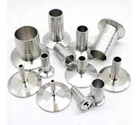 Barb Hose Connector Fittings， 1psc SS304 Stainless Steel Sanitary Hose Barb Pipe Fitting Elbow for Tri Clamp Multiple Sizes(51mm x Ferrule77.5)