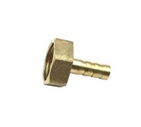 Barb Hose Connector Fittings， Pack of 2 Brass Pagoda Hose Barb Connector 6-25mm ID 1/8-3/4 Inch BSP Male Thread(Pcf,8MM BARB-3/8)