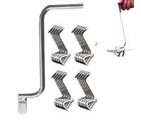Barb Wire Fence Tightener - 20X Wire Fence Tools with Tightener Handle,Metal Farm Stretcher for Fast Tightening Post