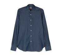 Barba classic-collar chambray shirt - Blue 44