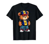 Barbadian Flag Teddy Bear Barbados Hip Hop T-Shirt