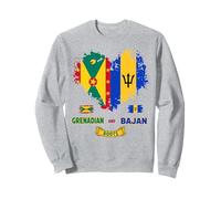 Barbadian Grenadian Flag Ideas For Kids Grenada Bajan Roots Sweatshirt