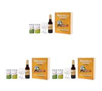 Barbadillo Manzanilla Pasada Sherry Gift Set: 375ml Bottle with Copita Glasses & Gourmet Olive Selection - A Taste of Spanish Elegance! (Pack of 3)