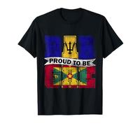 Barbados and Grenada Mix Half Barbadian half Grenadian Roots T-Shirt