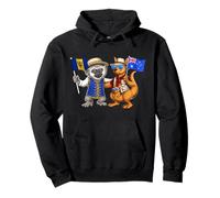 Barbados Australia Flag Barbadian Roots Australian Heritage Pullover Hoodie