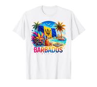 Barbados Beach Carnival Rum Trident Island Tropical Vibes T-Shirt