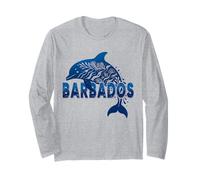 Barbados Blue Dolphin Caribbean Sea Nature Marine Life Long Sleeve T-Shirt