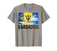 Barbados Flag Caribbean Travel Island Vacation T-Shirt