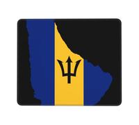Barbados Flag Map Pattern Mousepad Soft Mousemat Portable Mouse Pad For Office Pc Travel 25X30Cm