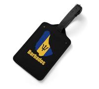 Barbados Flag Map Travel Luggage Tags for Suitcases Baggage Bag Label
