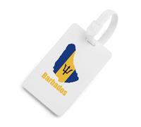 Barbados Flag Map Travel Luggage Tags for Suitcases Baggage Handbag Label