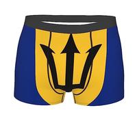 Barbados Flag Men's Underwear Breathable Boxer Briefs Stretch Trunks