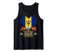 Barbados Flag Outfit Idea for Women & Novelty Bajan Roots Tank Top