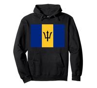 Barbados Flag Trident Patriotic Barbadian Symbol Pride Pullover Hoodie