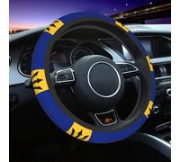 Barbados Flag Universal 15 Inch Neoprene Auto Interior Decor Breathable Anti Slip Steering Wheel Covers Car Accessories for Most Vehicles