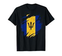 Barbados Flag Vintage Caribbean T-Shirt