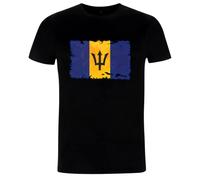 Barbados Grunge Style Flag - Organic Men's/Unisex T-Shirt