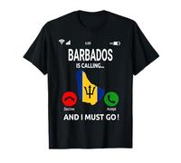Barbados Is Calling Barbados Flag Vacation Barbados T-Shirt