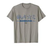 Barbados Island Marine Animals Barbados Flag Sea Creatures T-Shirt
