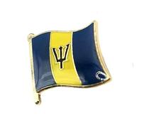 Barbados Metal Country Flag Pin Badge