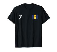 Barbados Number 7 National Flag Country Pride Heritage T-Shirt