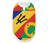 Barbados & Oromo Liberation Flag Funny Dog Vest Cute Sleeveless Pet Shirt Pullover Cats T-Shirts Tank Tops 2XL