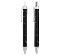 Barbados Text Art Ballpoint Pens 0.5mm Fine Black Ink Retractable Writing Rollerball Pen for Home Office