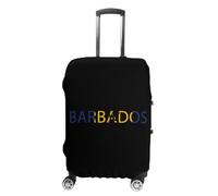 Barbados Text Art Custom Suitcase Cover Washable Travel Luggage Protector Case