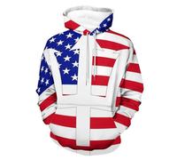 Barbados U.S.A. Flag Men's Sweatshirt Lightweight Pullover Hoodie with Pocket Casual Sweatshirts for Women