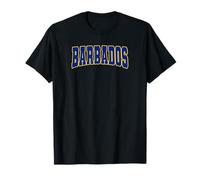 Barbados Varsity Flag Colours Bajan Caribbean Carnival T-Shirt