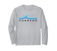 Barbados Waves Vintage Mens Womens Girls Boys Souvenir Long Sleeve T-Shirt