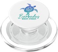 Barbados West Indies Bajan Sea Turtle Diving PopSockets PopGrip for MagSafe