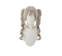 Barbara Cosplay Wig Genshin Impact Cosplay Light Brown Bunches Heat Resistant Synthetic Hair Barbara Halloween Cosplay