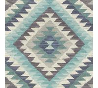 Barbara Home Kilim Style Aztec Wallpaper Blue Navy Paste The Wall Modern