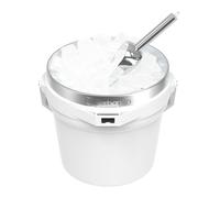 Barbarian Beverage Bucket, Double-Wall Vacuum Insulated Ice Bucket with Lid, Extra Large 7 Litre Capacity with Ice Scoop and Built-In Bottle Opener, White