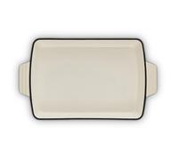 Barbary & Oak BO800258CRM Cast Iron Rectangular Roaster with Durable Enamel Interior, 39cm, Camembert Cream