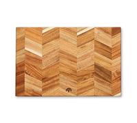 Barbary & Oak BO847022 Chevron Rectangle Chopping Board, Suitable for Food Preparation and Serving, Acacia Wood